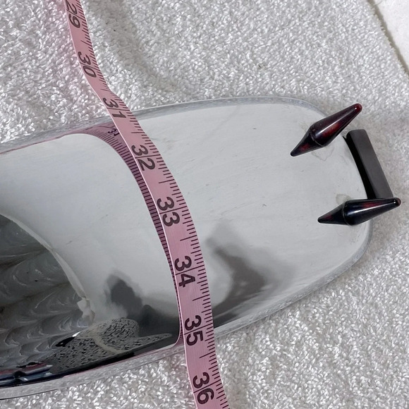 Vintage Glo Hill Gourmates Chrome And Cherry Red Bakelite Atomic Serving Tray - Picture 9 of 9